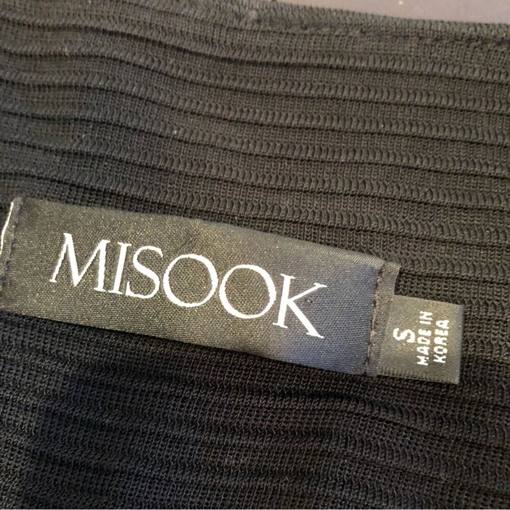Misook black ribbed snap button front cardigan ja… - image 14